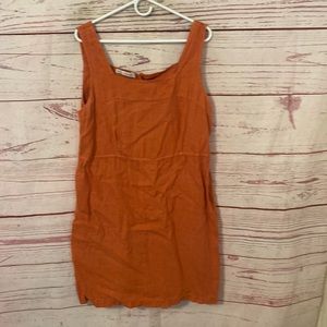 Cut Loose 100% linen knee length farmhouse dress